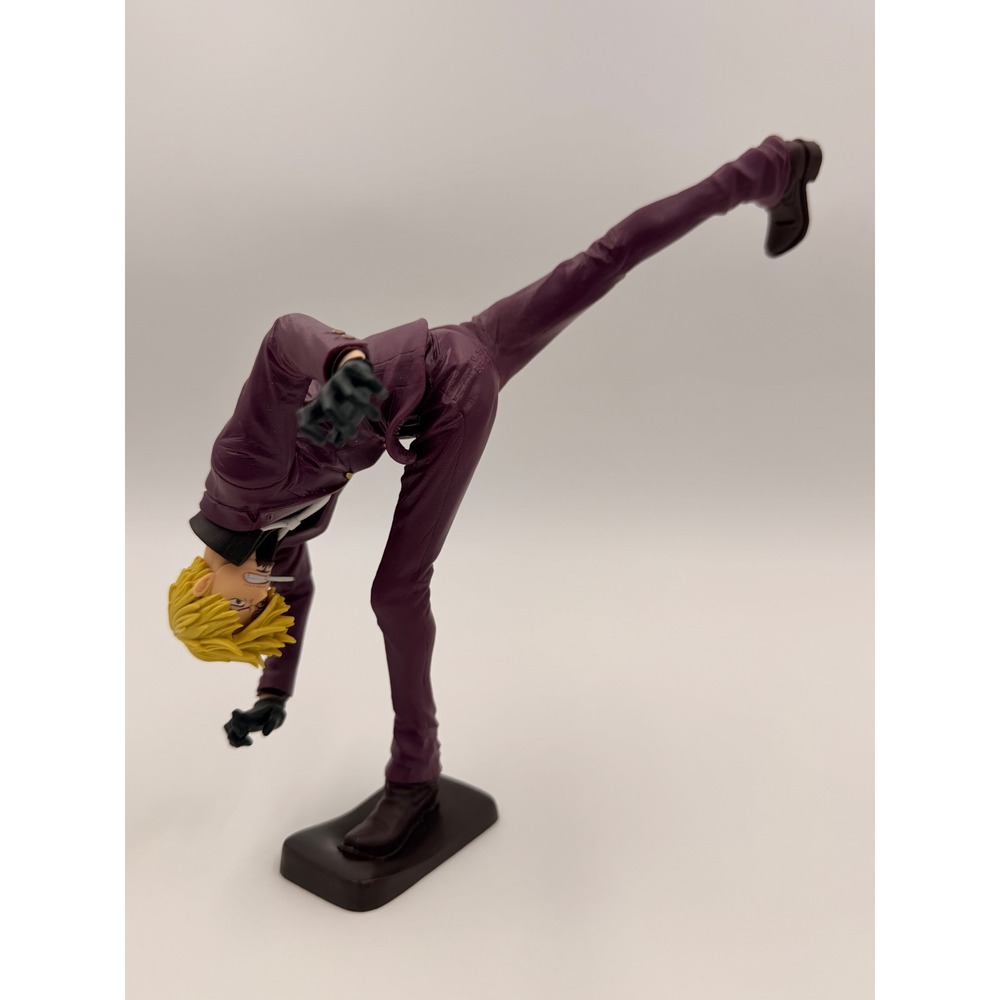 One Piece Sanji Figure Banpresto Plum Suit Kicking Action Pose Anime Collectible
